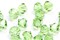 100pcs Authentic Preciosa 4mm (0.16 Inch) Small Faceted Bicone Crystal Loose Beads Peridot Green Compatible with Swarovski 5301/5328 for DIY Jewelry Making Pre-B416
